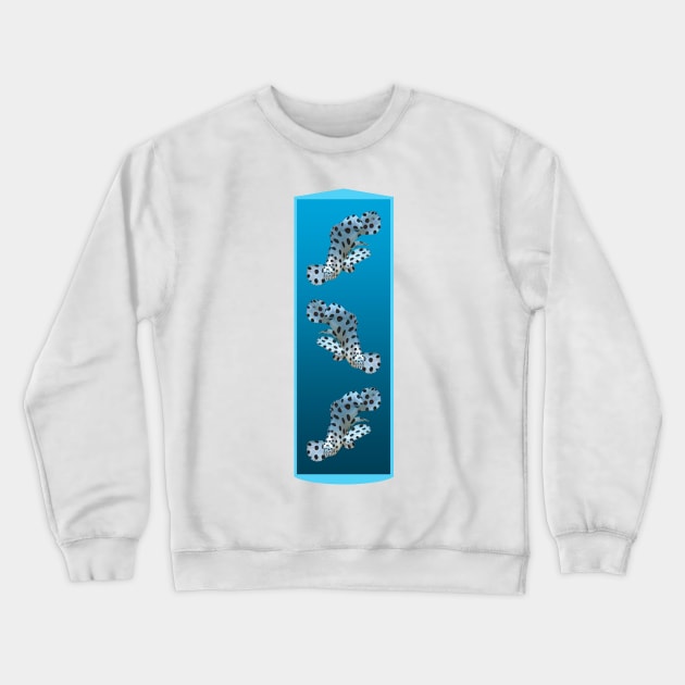 Young grouper | Underwater design on a blue gradient background | Crewneck Sweatshirt by Ute-Niemann